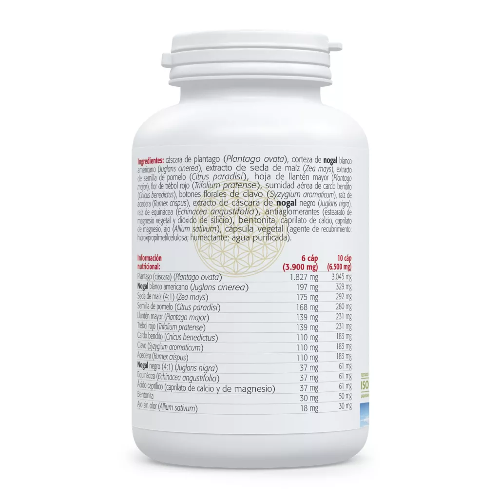 Envase de Puri-Corp fórmula detox a base de plantas Sura Vitasan