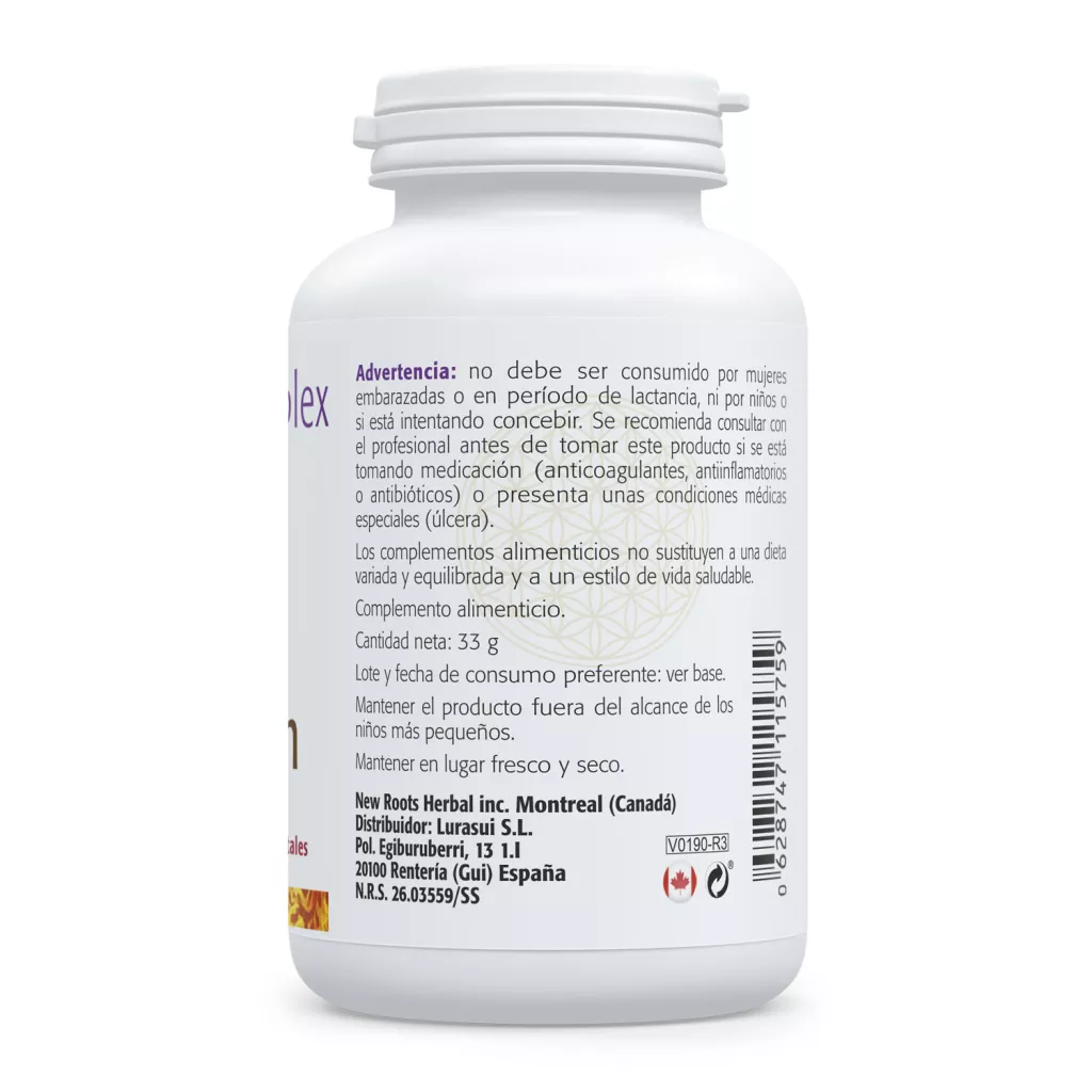 Envase de Quercitin Complex con quercetina bioflavonoides y bromelina Sura Vitasan