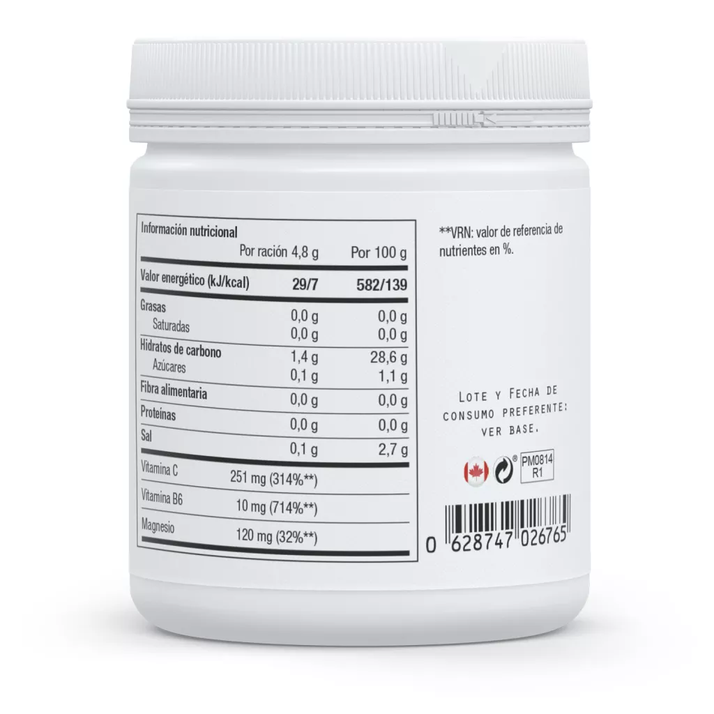 Envase de Re-lectrolites electrolitos magnesio y vitaminas Sura Vitasan