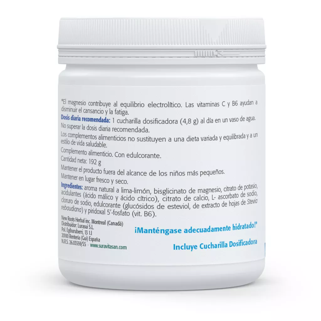 Envase de Re-lectrolites electrolitos magnesio y vitaminas Sura Vitasan