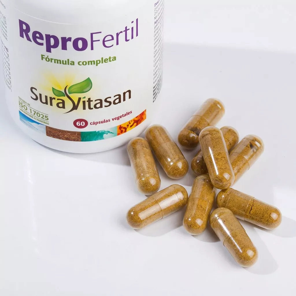 Envase de Repro Fertil nutrientes para fertilidad masculina Sura Vitasan