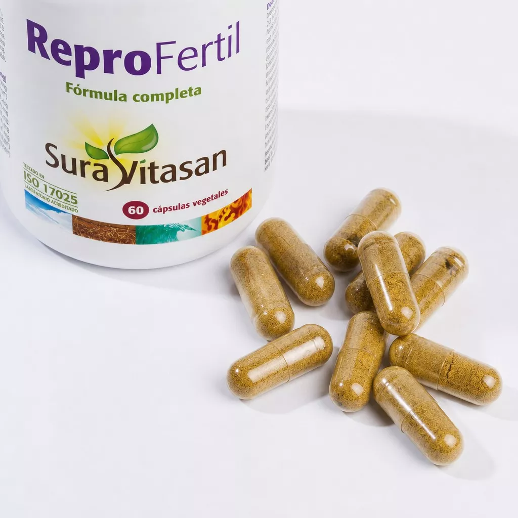 Envase de Repro Fertil nutrientes para fertilidad masculina Sura Vitasan