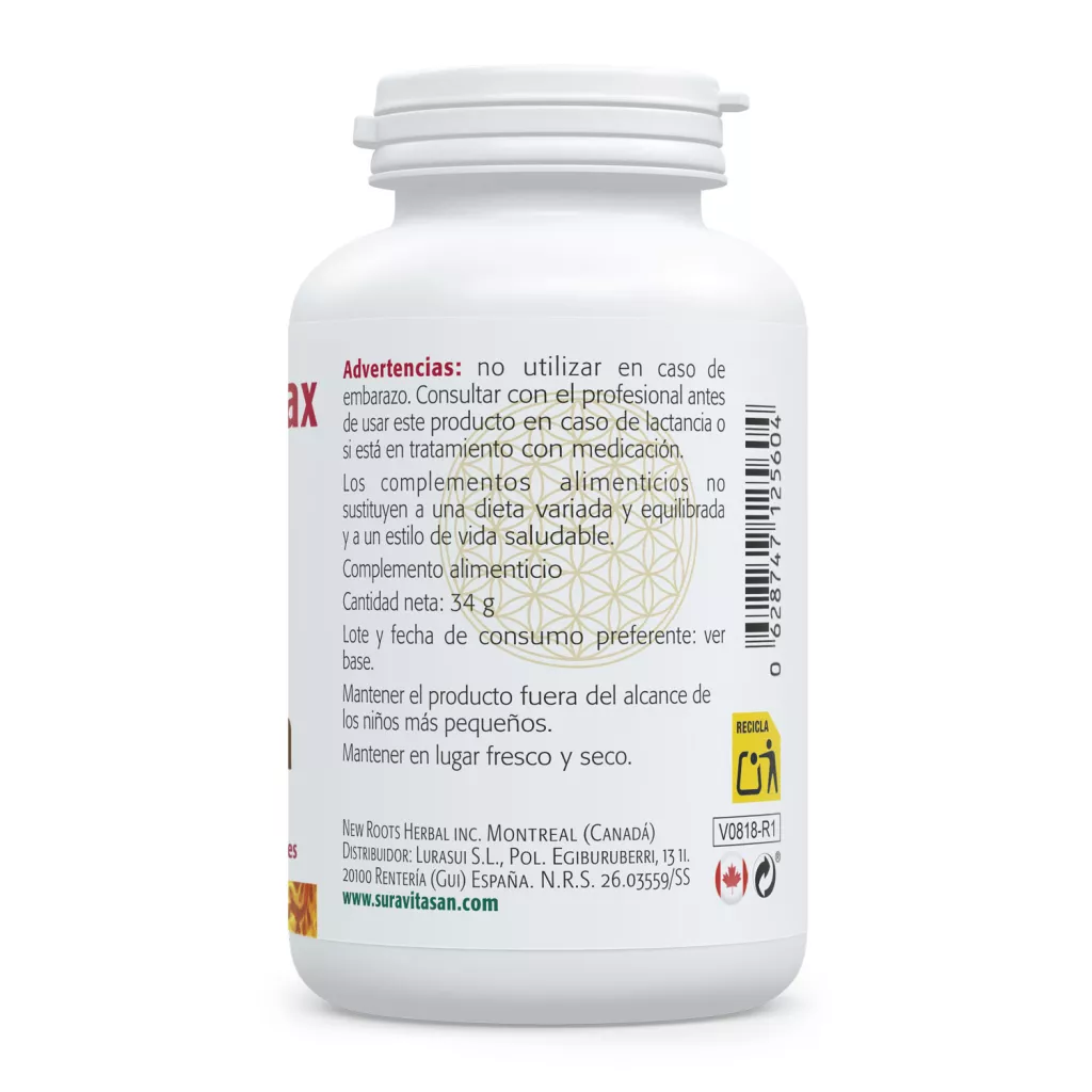 Envase de Resveratrol Max 250 mg trans-resveratrol Sura Vitasan