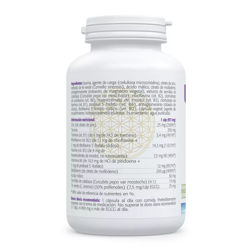 Envase de Ultra Zinc 25 mg zinc quelado Sura Vitasan