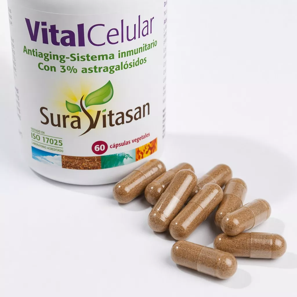 Envase de Vital Celular protección antioxidante celular Sura Vitasan