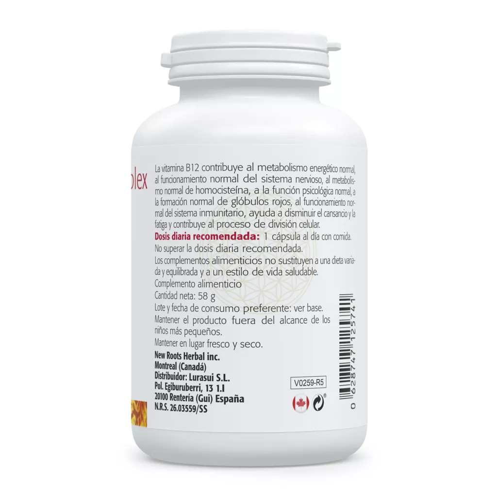 Envase de Vitamina B12 Complex 1.000 microgramos metilcobalamina Sura Vitasan