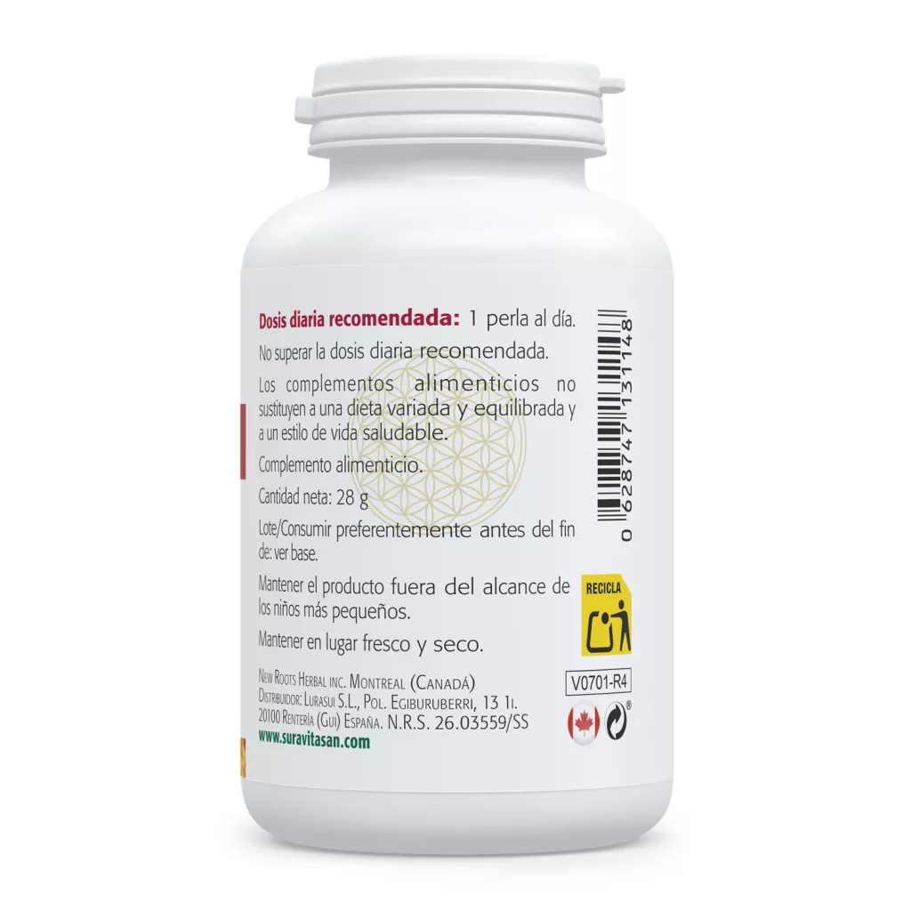 Envase de Vitamina D3 1.000 UI 25 μg Sura Vitasan