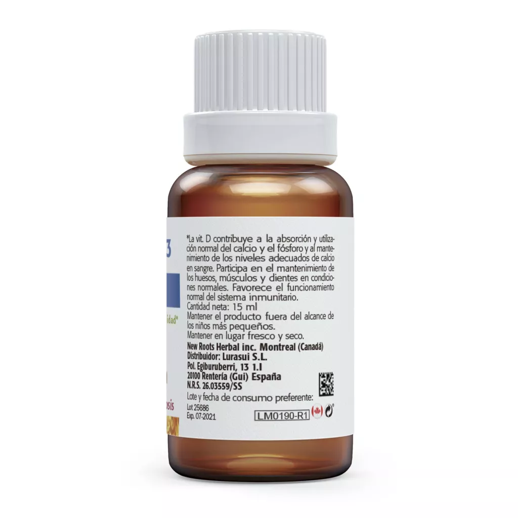 Envase de Vitamina D3 4.000 UI 100 μg Sura Vitasan