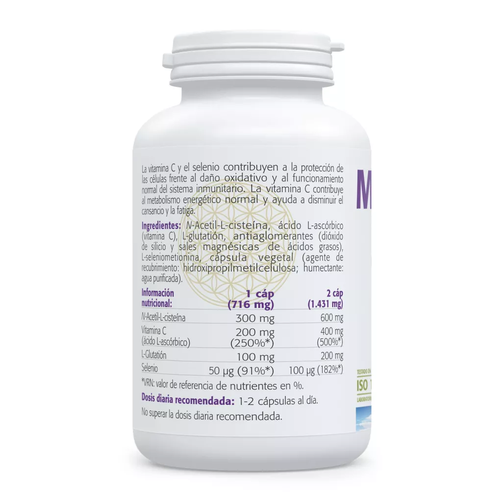 Envase de Metal Detox Plus apoyo detox y antioxidante Sura Vitasan