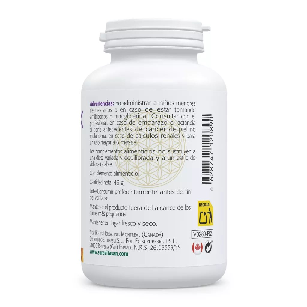 Envase de Metal Detox Plus apoyo detox y antioxidante Sura Vitasan