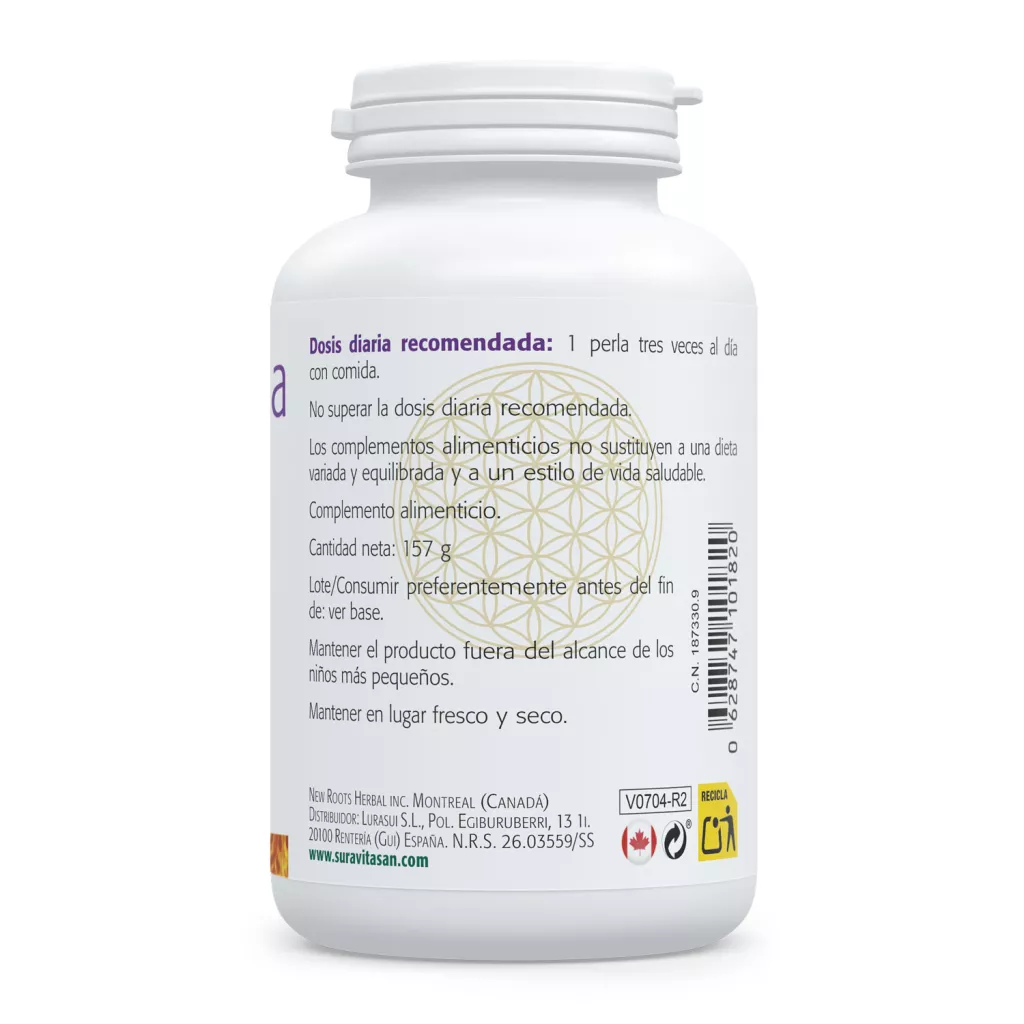 Envase de aceite de borraja 1.200 mg 22% GLA de Sura Vitasan