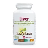 Envase de Liver fórmula hepática con extractos vegetales Sura Vitasan