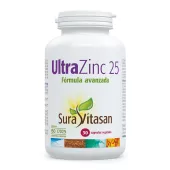 Envase de Ultra Zinc 25 mg zinc quelado Sura Vitasan