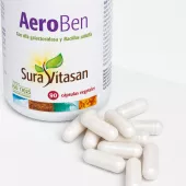 Envase de Aero Ben con alfa-galactosidasa y Bacillus subtilis Sura Vitasan