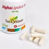 Envase de AlphaLipoico R+ 150 mg antioxidante Sura Vitasan