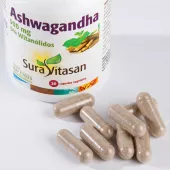Envase de ashwagandha 500 mg Sura Vitasan