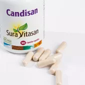 Envase de Candisan equilibrio intestinal e inmunidad Sura Vitasan