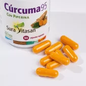 Envase de Cúrcuma 95 con piperina Sura Vitasan