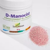 Envase de D-Manocist D-manosa arándano y probiótico Sura Vitasan