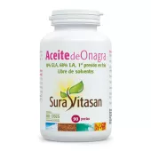 Envase de aceite de onagra 500 mg con GLA y LA de Sura Vitasan