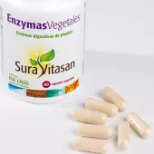 Envase de Enzymas Vegetales fórmula digestiva vegana Sura Vitasan