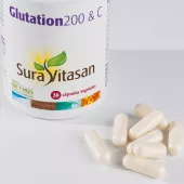 Envase de Glutatión reducido 200 mg con vitamina C Sura Vitasan