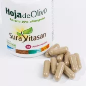 Envase de extracto de Hoja de Olivo 20% oleuropeína Sura Vitasan