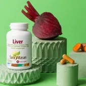 Envase de Liver fórmula hepática con extractos vegetales Sura Vitasan