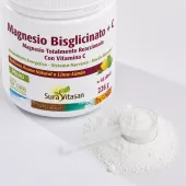 Envase de Magnesio Bisglicinato más Vitamina C Sura Vitasan