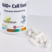 Envase de NAD+ Cell Excell nicotinamida ribósido 250 mg Sura Vitasan