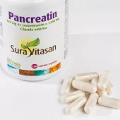 Envase de Pancreatín pancreatina 4x 325 mg Sura Vitasan