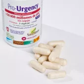 Envase de Pro-Urgency probiótico 50.000 millones UFC Sura Vitasan