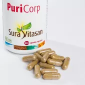Envase de Puri-Corp fórmula detox a base de plantas Sura Vitasan