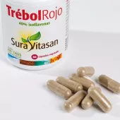 Envase de trébol rojo 420 mg isoflavonas para la mujer Sura Vitasan