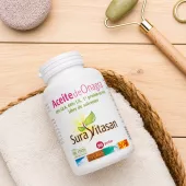 Envase de aceite de onagra 500 mg con GLA y LA de Sura Vitasan