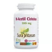Envase de N-Acetil Cisteína NAC 599 mg Sura Vitasan