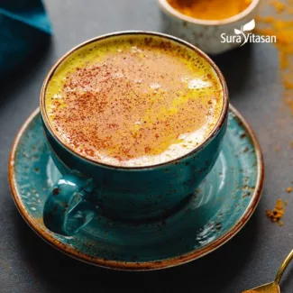 Bebida caliente con canela, cúrcuma y maca